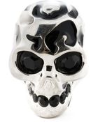 Alexander McQueen Skull Cocktail Ring - Lyst