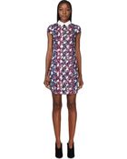 Peter Pilotto Purple and Red Silk Printed Nina Dress - Lyst