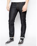 Nudie Jeans Thin Finn Slim Fit Organic Dry Heavy Selvage - Lyst