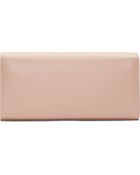Saint Laurent Pink Grained Leather Monogram Clutch - Lyst
