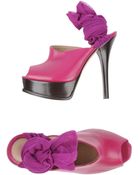 Fendi Open-Toe Mules - Lyst