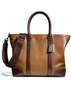 Coach Bleecker Business Tote in Harness Leather - Lyst