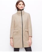 Ann Taylor Petite Piped Utility Topper - Lyst