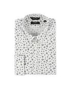 Paul Smith White Polka Dot Floral Print Kensington Shirt - Lyst