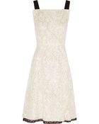 Valentino Printed Silk-Organza Dress - Lyst