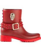 Philipp Plein 'Skull' Boots - Lyst