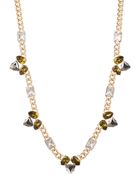 Anne Klein Goldtone Multistone Cluster Long Necklace - Lyst