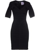 Hervé Léger Short Dress - Lyst