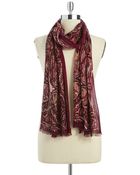 Echo Paisley Print Sequined Scarf - Lyst