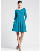Banana Republic Ponte Fit-And-Flare Dress - Lyst
