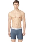 Calvin Klein Dual Tone Logo Boxer Brief Shorts - Lyst