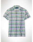 Polo Ralph Lauren Plaid Cotton Jersey Polo Shirt - Lyst