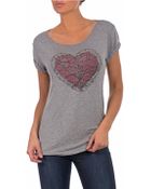 William Rast Jersey Heart Graphic Tshirt - Lyst