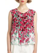 Marc Jacobs Silk Floral Top - Lyst