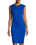 Derek Lam 10 Crosby Colorblock Pintucked Sheath Dress - Lyst