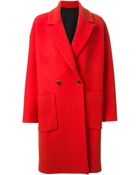MSGM Oversized Double Breasted Coat - Lyst