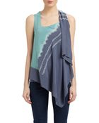 Donna Karan New York Sleeveless Stretch Silk Top - Lyst
