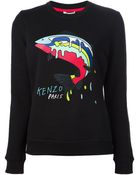 Kenzo Fish Embroidery Sweatshirt - Lyst