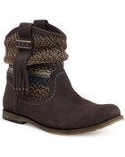 The Sak Jezebelle Suede And Knit Boots - Lyst
