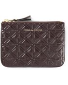 Comme Des Garçons Embossed Zipped Purse - Lyst