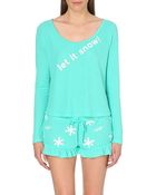 Wildfox Let It Snow Short Pjyama Set - Lyst
