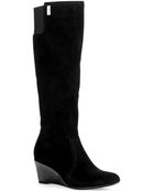 Anne Klein Edenia Wedge Riding Boots - Lyst