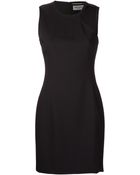 Saint Laurent Cut Out Dress - Lyst