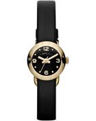 Marc By Marc Jacobs Women'S Amy Dinky Black Leather Strap 20Mm Mbm1254 - Lyst