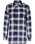 Current/Elliott Long Sleeve Shirt - Lyst