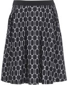 Stefanel Printed Jersey Skirt - Lyst