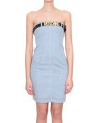 Moschino Denim Dress With Belt - Lyst