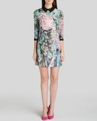 Ted Baker Dress - Jacen Glitch Floral Print Tunic - Lyst
