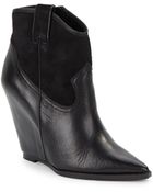 Ash Jude Leather Wedge Ankle Boots - Lyst