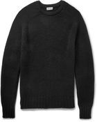 Saint Laurent Crew Neck Wool Sweater - Lyst