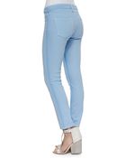 Vince Ghost-Stripe Cropped Skinny Jeans - Lyst