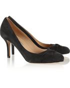 Oscar de la Renta Valeria Suede Pumps - Lyst