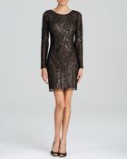 Adrianna Papell Dress - Long Sleeve Beaded - Lyst