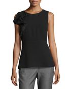Missoni Sleeveless Ruffled Peplum Top - Lyst