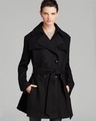 Via Spiga Coat - Double-Breasted Belted - Lyst