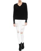 Equipment Cecile Cashmere V-Neck Sweater - Lyst