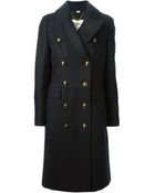 Burberry London Military Back Pleated Coat - Lyst