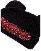 Markus Lupfer Jewel Cat Ear Beanie - Lyst