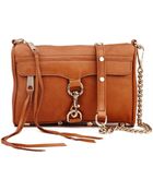 Rebecca Minkoff Mini 5 Zip Bag Almond - Lyst
