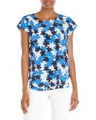 Diane von Furstenberg Floral Print Silk Top - Lyst