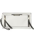 Nine West Angular Zipper Clutch - Lyst