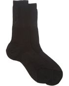 Maria La Rosa Tonal-Block Silky Socks - Lyst