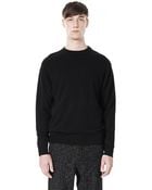 Alexander Wang Merino Blend Knit Crewneck Pullover - Lyst