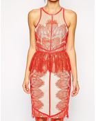 Forever Unique Alonsa Dress in Eyelash Lace - Lyst