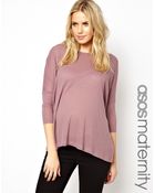 Asos Maternity Fine Rib Top - Lyst