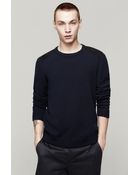 Rag & Bone Zeeland Shoulder Patch Crew - Lyst
